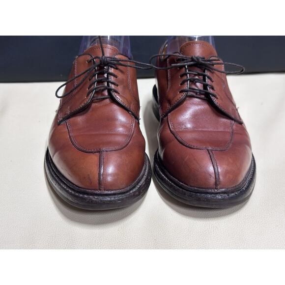 Allen Edmonds Ashton Shoes Mens 8 D Chili Brown Split Toe Derby Dress Leather main image 5